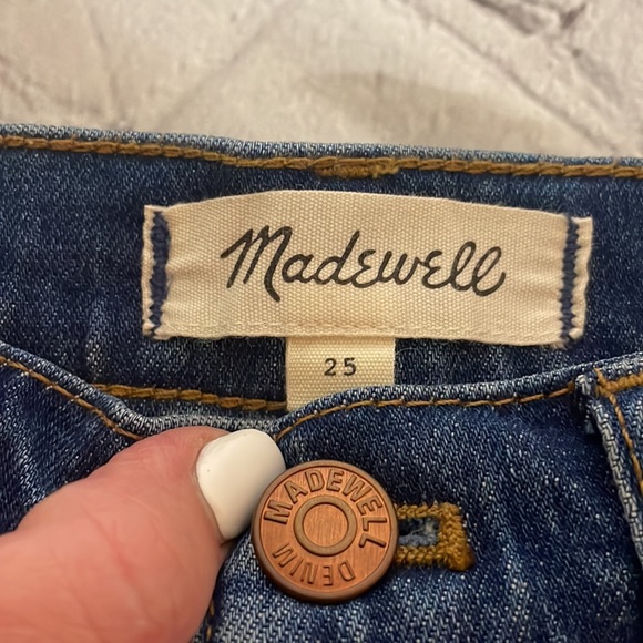 Madewell high-rise cuffed denim shorts Sz 25 - Picture 5 of 7